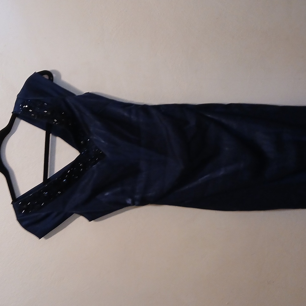 Maggy London Deep Blue Maxi Dress